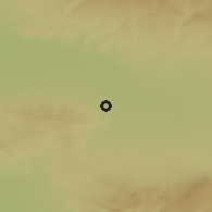 Shaded relief of the 53 km around Ziadin, drawn from the GMTED2010 grid