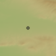 Shaded relief of the 53 km around Navoi, drawn from the GMTED2010 grid