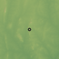 Shaded relief of the 60 km around Dassa, drawn from the GMTED2010 grid