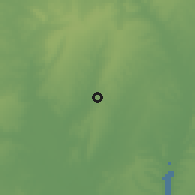 Shaded relief of the 60 km around Dogbo, drawn from the GMTED2010 grid