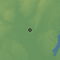 Shaded relief of the 60 km around Lokossa, drawn from the GMTED2010 grid
