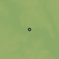 Shaded relief of the 60 km around Malanville, drawn from the GMTED2010 grid