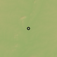 Shaded relief of the 60 km around Beterou, drawn from the GMTED2010 grid