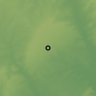 Shaded relief of the 60 km around Bohicon, drawn from the GMTED2010 grid