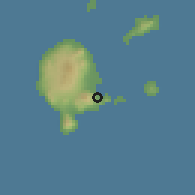 Shaded relief of the 59 km around Sola, drawn from the GMTED2010 grid