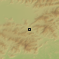 Shaded relief of the 60 km around Villa de Cura, drawn from the GMTED2010 grid