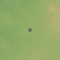 Shaded relief of the 60 km around Anaco, drawn from the GMTED2010 grid
