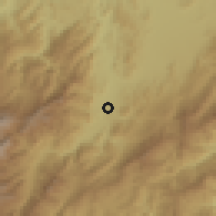 Shaded relief of the 60 km around El Tocuyo, drawn from the GMTED2010 grid
