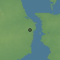 Shaded relief of the 60 km around Maracaibo, drawn from the GMTED2010 grid