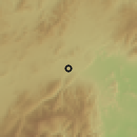 Shaded relief of the 60 km around Barquisimeto, drawn from the GMTED2010 grid