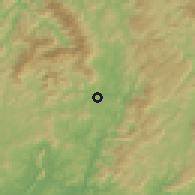 Shaded relief of the 58 km around Bắc Kạn, drawn from the GMTED2010 grid