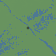 Shaded relief of the 60 km around Cần Thơ, drawn from the GMTED2010 grid