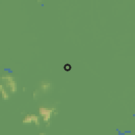 Shaded relief of the 60 km around Châu Đốc, drawn from the GMTED2010 grid