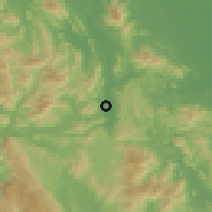 Shaded relief of the 58 km around Hòa Bình, drawn from the GMTED2010 grid