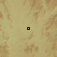 Shaded relief of the 59 km around Kon Tum, drawn from the GMTED2010 grid