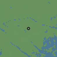 Shaded relief of the 60 km around Bến Tre, drawn from the GMTED2010 grid