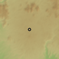 Shaded relief of the 59 km around Pleiku, drawn from the GMTED2010 grid