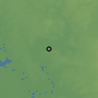Shaded relief of the 60 km around Biên Hòa, drawn from the GMTED2010 grid