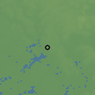 Shaded relief of the 60 km around Thư Dầu Một, drawn from the GMTED2010 grid
