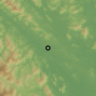 Shaded relief of the 58 km around Yên Bái, drawn from the GMTED2010 grid