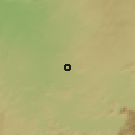 Shaded relief of the 60 km around Buôn Ma Thuột, drawn from the GMTED2010 grid