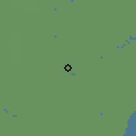Shaded relief of the 60 km around Cà Mau, drawn from the GMTED2010 grid