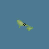Shaded relief of the 59 km around Poi, drawn from the GMTED2010 grid