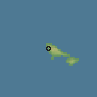 Shaded relief of the 59 km around Vaisei, drawn from the GMTED2010 grid