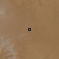 Shaded relief of the 59 km around 'Abbās, drawn from the GMTED2010 grid