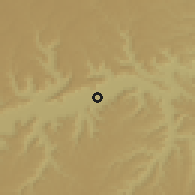 Shaded relief of the 59 km around al-Fujayr, drawn from the GMTED2010 grid