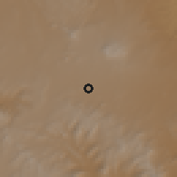 Shaded relief of the 59 km around al-Kawlah, drawn from the GMTED2010 grid