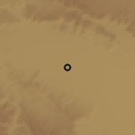 Shaded relief of the 59 km around al-Maşlūb, drawn from the GMTED2010 grid