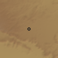 Shaded relief of the 59 km around al-Milāh̨ah, drawn from the GMTED2010 grid