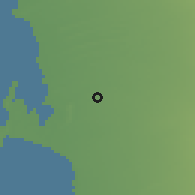 Shaded relief of the 59 km around al-Munīrah, drawn from the GMTED2010 grid