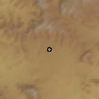 Shaded relief of the 59 km around AL Qā'idah, drawn from the GMTED2010 grid