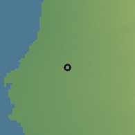 Shaded relief of the 59 km around al-Qanamah, drawn from the GMTED2010 grid