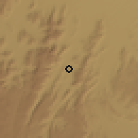 Shaded relief of the 59 km around al-'Ulyā, drawn from the GMTED2010 grid