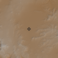 Shaded relief of the 59 km around ar-Rawd̨ah, drawn from the GMTED2010 grid