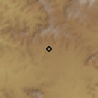 Shaded relief of the 59 km around as-Safnah, drawn from the GMTED2010 grid