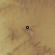 Shaded relief of the 60 km around as-Sūq, drawn from the GMTED2010 grid