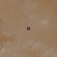 Shaded relief of the 59 km around as-Suwaydā, drawn from the GMTED2010 grid