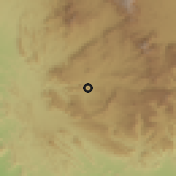 Shaded relief of the 60 km around Duqm al-Ghurāb, drawn from the GMTED2010 grid