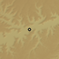 Shaded relief of the 59 km around al-'Aqqād, drawn from the GMTED2010 grid