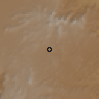 Shaded relief of the 59 km around Jih̨ānah, drawn from the GMTED2010 grid