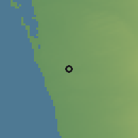 Shaded relief of the 59 km around Sawl az-Zahr, drawn from the GMTED2010 grid