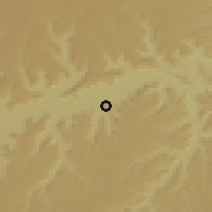 Shaded relief of the 59 km around Say'ūn, drawn from the GMTED2010 grid