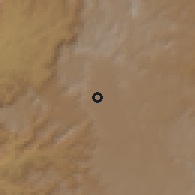Shaded relief of the 59 km around Wāsiţah, drawn from the GMTED2010 grid