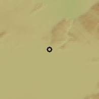 Shaded relief of the 59 km around Siavonga, drawn from the GMTED2010 grid