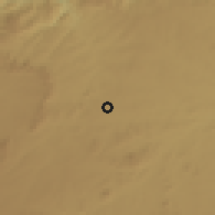 Shaded relief of the 59 km around Centenary, drawn from the GMTED2010 grid