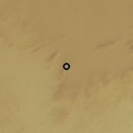 Shaded relief of the 58 km around Devuli, drawn from the GMTED2010 grid